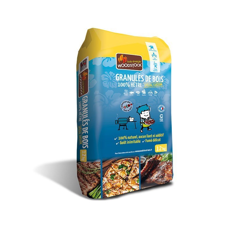 Pellets de madera especiales para cocinar en barbacoa