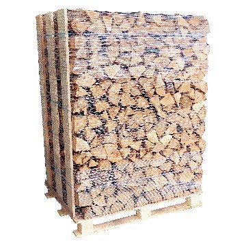 Leña tratada en estufa 33 cm – 2,7 estéreos sobre palé – seca de alto rendimiento