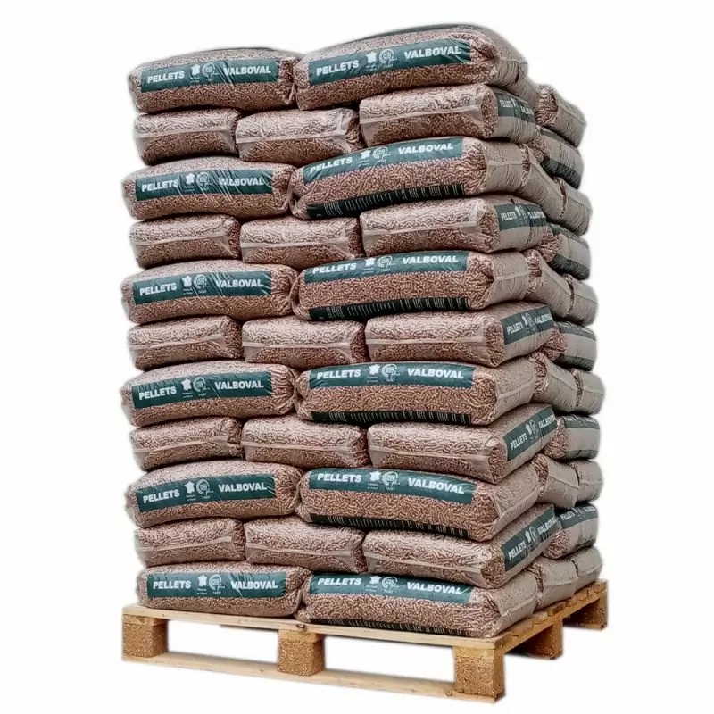 PELLET VALBOVAL – PALÉ DE 65 SACOS DE 15 KG