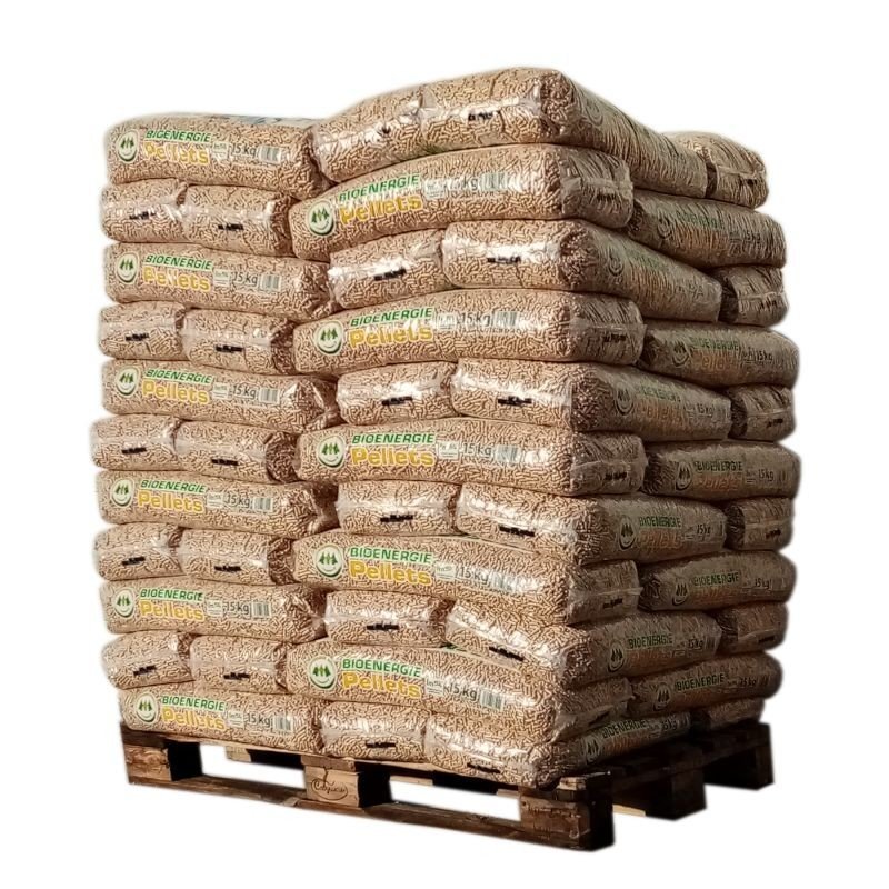 Pellet Bio Energie – palé de 66 sacos de 15 kg