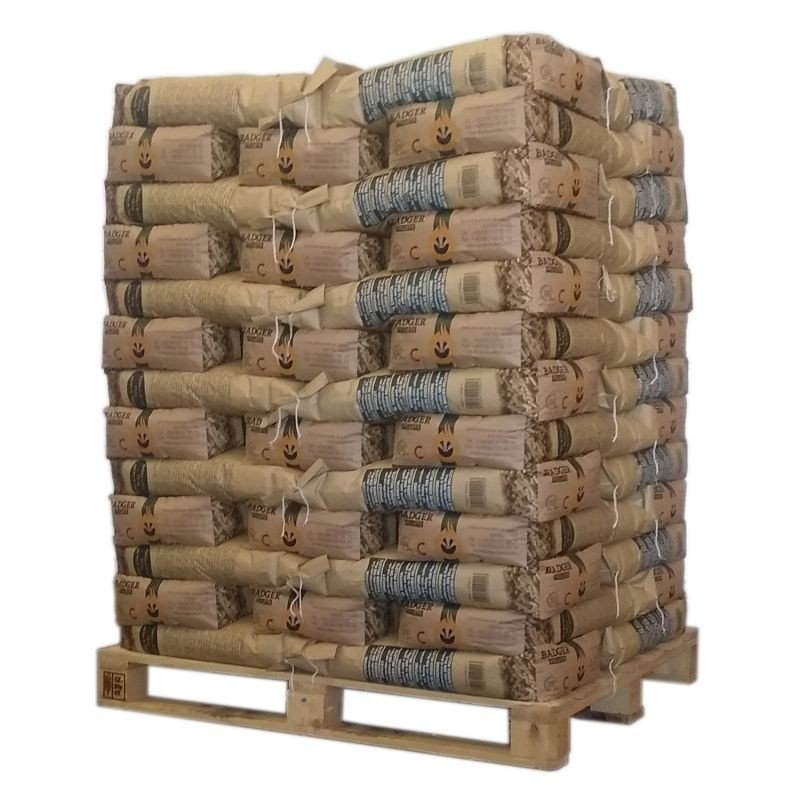 Pellet Badger – palé de 65 sacos de 15 kg