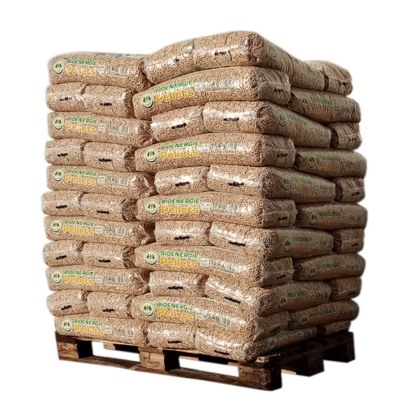 PELLET COMBUSTICK – PALÉ DE 66 SACOS DE 15 KG